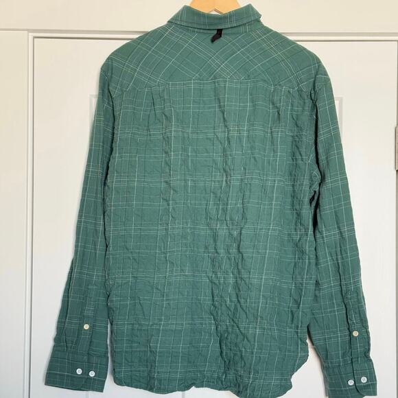 RAG & BONE Mens Gus Checked Cotton-Blend Flannel Shirt Size XL - Picture 4 of 8